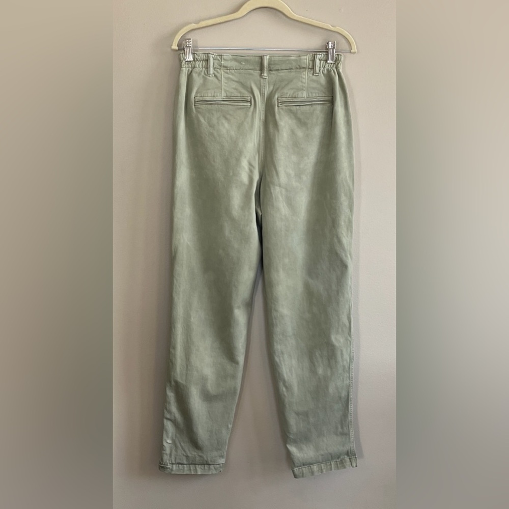 American Eagle high waisted stretch olive green jeans size 8 long - Picture 6 of 12